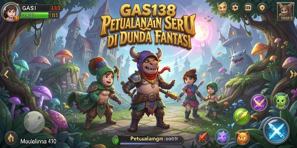Tampilan antarmuka GAS138 yang menarik dengan fitur Petualangan.