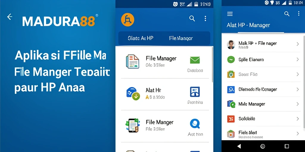 Antarmuka MADURA88 yang sederhana dan fungsional untuk pengelolaan file.