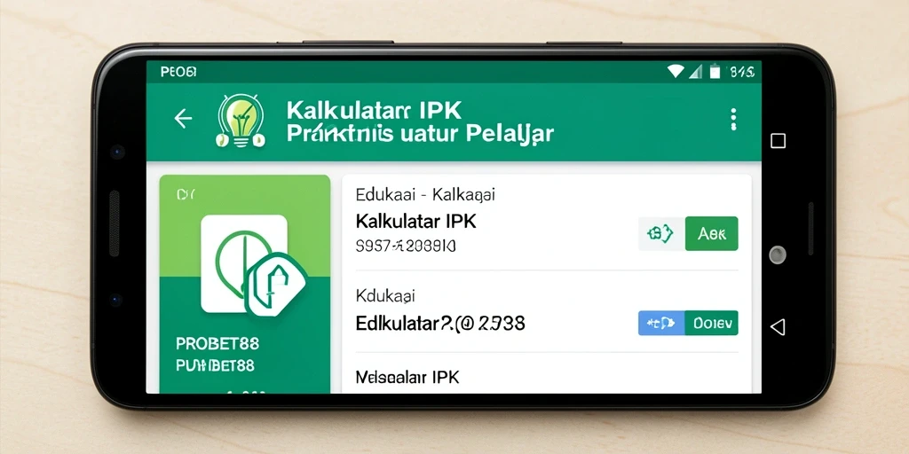 Antarmuka PROBET88 menampilkan kalkulasi IPK yang jelas dan sederhana.